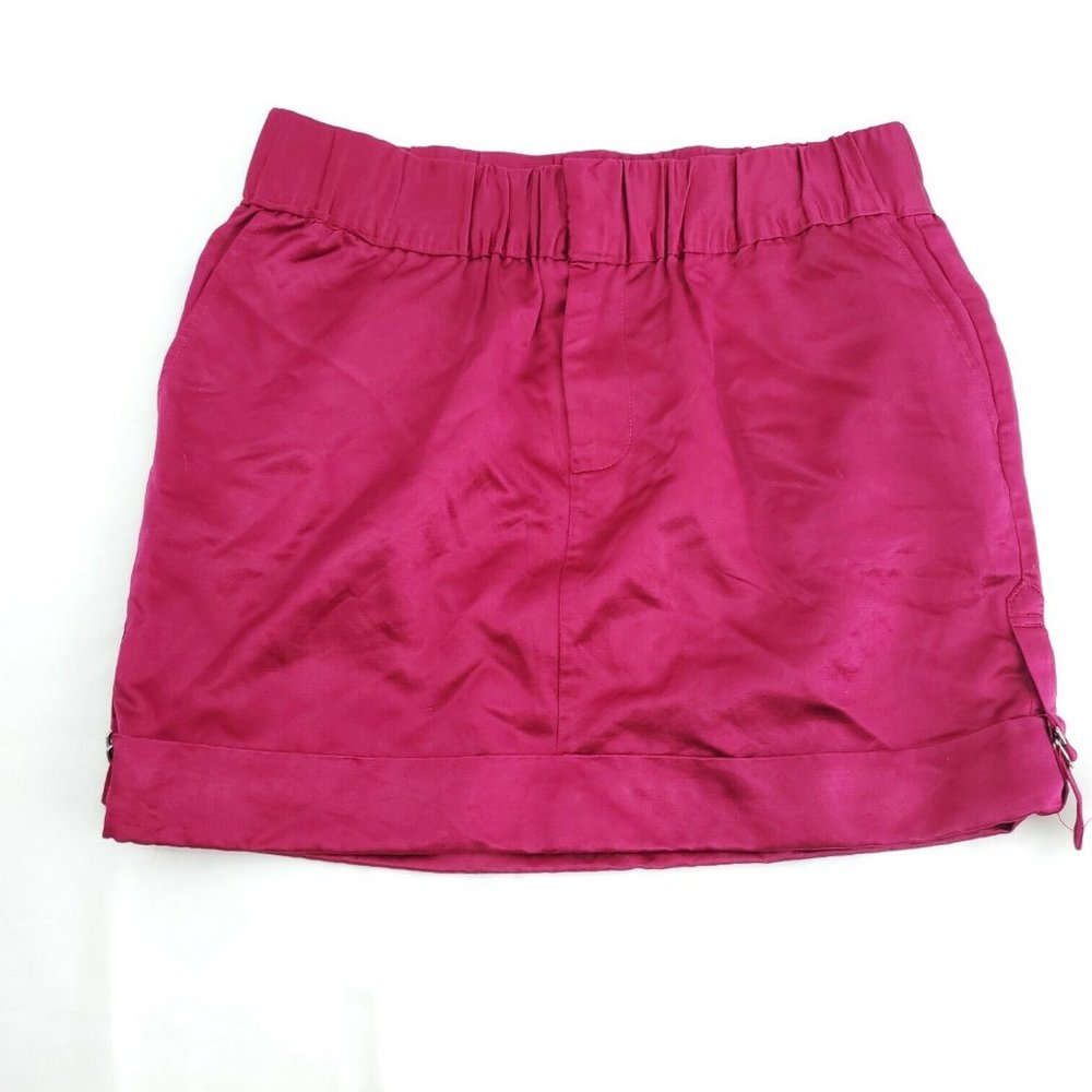Club Monaco Womens Fuchsia Fully Lined Adjustable Straps Mini Skirt Size 2